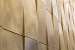 605 3rd Avenue Feature Wall | Paneling in Wall Treatments by Amuneal | Fisher Brothers Management in New York. Item composed of copper