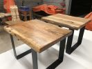 Pecan live edge end tables | Tables by Peach State Sawyer Services