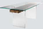 FIORELA DINING TABLE | Tables by Gusto Design Collection | Miami in Miami. Item made of birch wood & glass