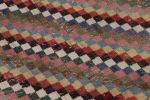 Vintage Distressed Rug with Muted Geometric Diamond Mosaic | Area Rug in Rugs by Rug and Kilim