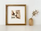 Abstract Neutral Art Print/Natural Ink/Organic Monochromatic | Prints by Melissa Mary Jenkins Art. Item composed of paper in contemporary or japandi style