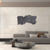 Steel Wire Mesh Wall Sculpture | Wall Hangings by Anne Lindsay Studio. Item made of steel compatible with contemporary and industrial style