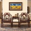 Legacy Imperial Ming Official Armchair Trio Set with Marble | Chairs by Dynasty Artisan. Item made of wood compatible with contemporary and eclectic & maximalism style