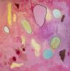 Play #10 — Large Pink Abstract (42×42) | Oil And Acrylic Painting in Paintings by Vincent Salvati – Contemporary Abstract Painter | NJ`. Item composed of canvas in minimalism or contemporary style