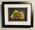 8x10 Framed Stone Artwork (Honeycomb Calcite) | Wall Sculpture in Wall Hangings by Scott Gentry Sculpture, LLC. Item made of stone compatible with contemporary and modern style