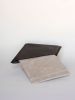 Mappe - marrone emperador | Serving Board in Serveware by gumdesign. Item composed of marble and leather in contemporary style