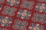 Vintage Bokhara Rug in Rich Red with Tan Geometric Patterns | Area Rug in Rugs by Rug and Kilim