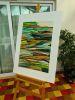 'Strata of Memory' | Oil And Acrylic Painting in Paintings by Sangeeta Sagar. Item composed of paper in contemporary or modern style