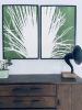 Diptych Palm Frond in Green | Prints by Erik Linton | Kate Chipinski's Home in Minneapolis. Item made of paper