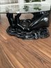 Beautiful black hand table all hand made in Europe luxus art | Coffee Table in Tables by ultimate European. Item composed of glass compatible with country & farmhouse and coastal style
