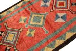 Classic Tulu Style Rug Red Green Medallion Tribal Pattern | Area Rug in Rugs by Rug and Kilim