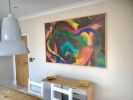 Writhe | Oil And Acrylic Painting in Paintings by Rachel Brask Studio, LLC. Item made of canvas & synthetic