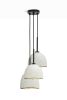 MushLume Stagger Chandelier - 3 Shades | Pendants by MushLume Lighting. Item composed of cement