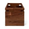 Zuma solid walnut open storage box | Storage Bin in Storage by Modwerks Furniture Design. Item made of walnut works with minimalism & mid century modern style