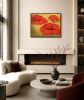 "A Dance of Poppies" Original Acrylic Painting on canvas | Drawing in Paintings by Marina Saba Fine Art. Item made of canvas works with contemporary & modern style