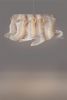 Pendant Light Nebula Grande Rectangular 100cm by Mirei | Chandeliers by Costantini Design. Item made of fabric & fiber compatible with boho and minimalism style