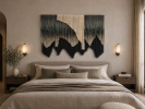 Abstract Textile “Rubi” | Tapestry in Wall Hangings by Olivia Fiber Art. Item composed of wood & wool compatible with minimalism and mid century modern style
