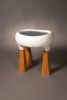 Col. II Table | End Table in Tables by WU Design. Item made of oak wood with fiber works with contemporary & modern style