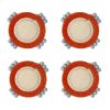 cluster coasters (set of 4) | Tableware by Charlie Sprout. Item composed of fabric and fiber