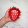 Strawberry Ring Dishes | Decorative Tray in Decorative Objects by Melike Carr. Item works with eclectic & maximalism & mediterranean style