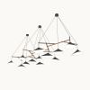 Emily Group of Thirteen Pendant Light – High Gloss Custom | Chandeliers by MOSS Objects. Item composed of oak wood & steel compatible with contemporary and modern style