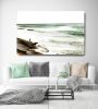Green Ocean | Oil And Acrylic Painting in Paintings by Irena Orlov. Item composed of canvas and synthetic