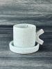 Seafoam - Twiggy Espresso cup & Saucer | Drinkware by Tomoko Ceramics | Oakland in Oakland. Item made of stoneware works with contemporary & modern style