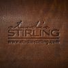 Studio Stirling Thick Leather Sling in Brown | Swing Chair in Chairs by Studio Stirling