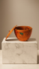 Sculptural Apple Wood Vessel with Green Resin | Decorative Bowl in Decorative Objects by Holzkunst Samuel Meisinger. Item made of wood works with contemporary & art deco style