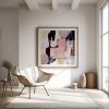 'Glissade' abstract painting by Sarina Diakos | Oil And Acrylic Painting in Paintings by Sarina Diakos Art. Item made of canvas with paper works with minimalism & mid century modern style