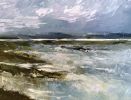 The Land Between - Coastal Painting | Oil And Acrylic Painting in Paintings by Filomena Booth Fine Art. Item composed of canvas compatible with contemporary and coastal style