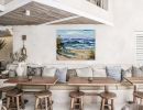 Dreamy Bay | Oil And Acrylic Painting in Paintings by Lisa Elley ART. Item made of canvas with synthetic