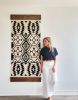 Black Western Wall hanging Kilim | Tapestry in Wall Hangings by Mumo Toronto. Item composed of wool