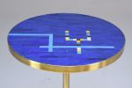 AMA | Side Table in Tables by Jonathan Amar Studio | Spirit Gallery in Salé. Item made of brass with ceramic