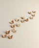 Gold Porcelain Butterflies Original Sculpture Wall Art | Wall Sculpture in Wall Hangings by Elizabeth Prince Ceramics. Item composed of ceramic in japandi or eclectic & maximalism style