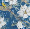 Midnight Magnolia- sold | Oil And Acrylic Painting in Paintings by L Rowland Contemporary Art. Item composed of wood & synthetic