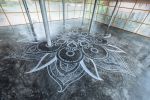 Yoga Shala Floor Mandala Mural | Murals by Urbanheart | Orion Healing in ตำบลเกาะพะงัน. Item composed of synthetic