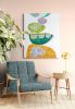 Equilibrium 5 | Oil And Acrylic Painting in Paintings by Cristina Dalla Valentina. Item composed of canvas compatible with contemporary style