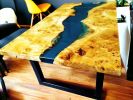 Epoxy Dining Table, Epoxy Resin Table, Epoxy Wood Table | Tables by Innovative Home Decors. Item made of wood works with country & farmhouse & art deco style