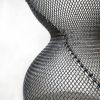 Steel Wire Mesh Hanging Sculpture #76 | Sculptures by Anne Lindsay Studio. Item composed of steel & ceramic compatible with contemporary and modern style