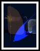 Neon Blue Whale | Oil And Acrylic Painting in Paintings by Linda lhermite. Item made of canvas with synthetic works with minimalism & mid century modern style
