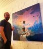 Flying High painting commission | Oil And Acrylic Painting in Paintings by Victor Castillo