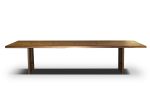 The Magnolia Walnut Dining Table with Butterfly Ties | Tables by UrbanReclaimedCo. Item made of walnut