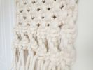 Modern Macramé Driftwood Wall Hanging Custom White Handmade | Macrame Wall Hanging in Wall Hangings by MACRO MACRAME by Maeve Pacheco. Item composed of wood & cotton compatible with boho and contemporary style