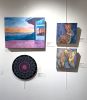 The Gathering | Mixed Media in Paintings by Catherine Twomey | UpMarket Gallery in Asheville. Item made of birch wood compatible with contemporary and modern style