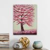 Stillness of Spring Original Blossom Tree Painting | Oil And Acrylic Painting in Paintings by DaggArt. Item composed of canvas