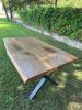 Walnut Dining Table - Live Edge Table - Conference Table | Tables by Tinella Collection. Item composed of walnut in contemporary or art deco style