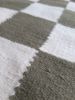 Rustic Checkered Handwoven Area Rug | Runner Rug in Rugs by Mumo Toronto. Item made of fabric