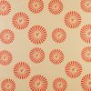 Star Hen | Poppy Red On Nude | Wallpaper in Wall Treatments by Weirdoh Birds. Item made of synthetic