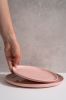 Handmade Porcelain Dinner Plates. Powder Pink | Dinnerware by Creating Comfort Lab. Item composed of ceramic